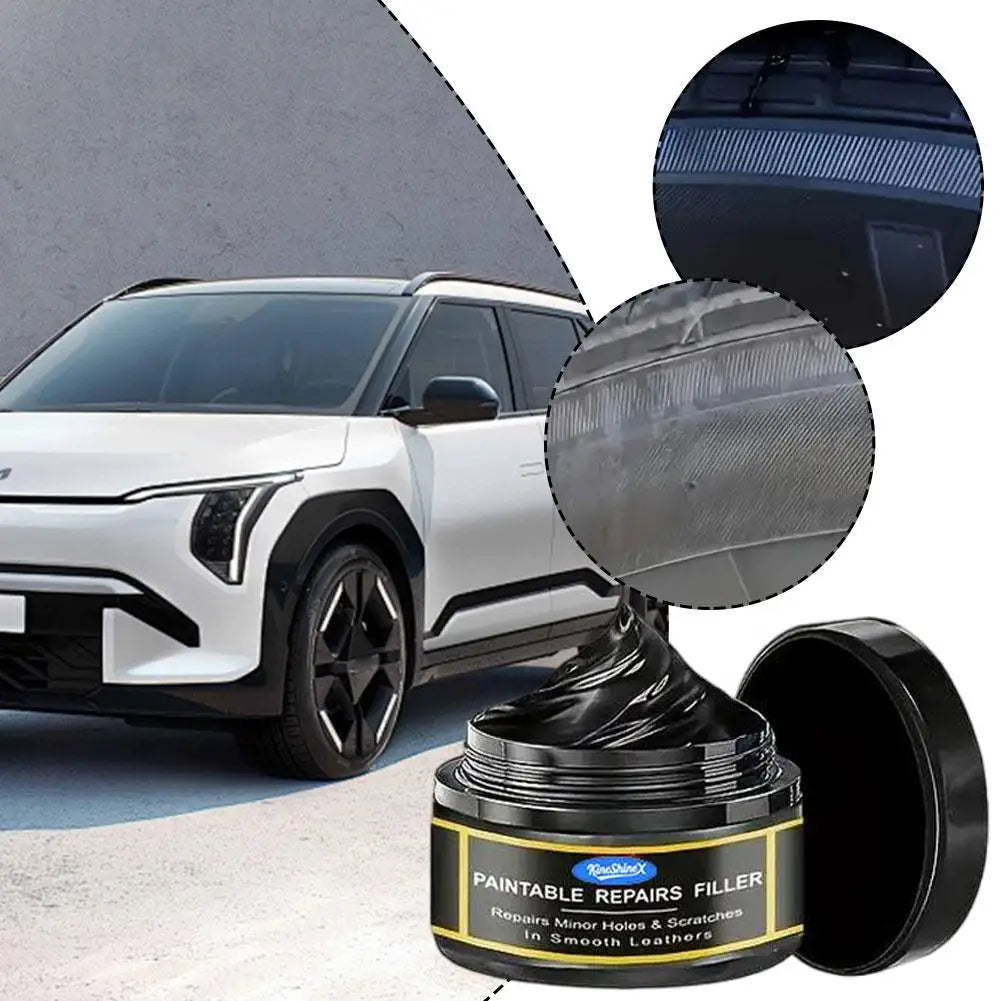 Car Interior Restorer Wax Glossy Surface Repair Agent for Scratched Plastic Leather Filling Paste Car Maintenance Essent