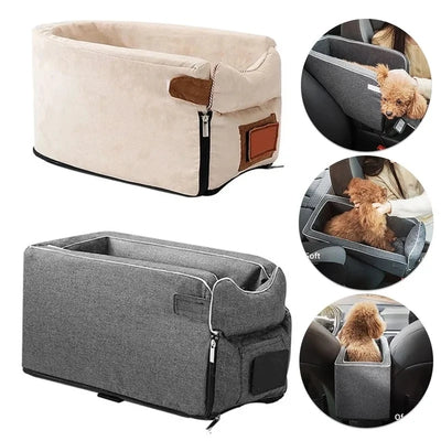 Car Seat Bed Portable Dog Carrier for Small Dogs and Cats Safety Travel Bag Accessories