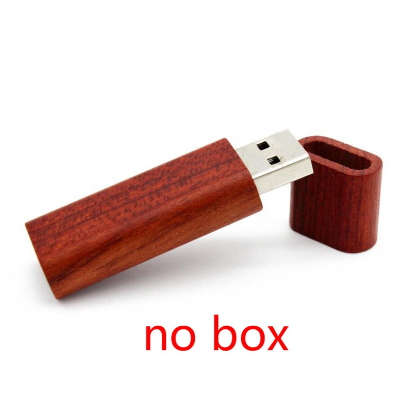 Wooden + Box USB FlashDrive Pen Driver Pendrive 4GB 16GB 32GB 64GB 128GB Memory Creativo Personal LOGO