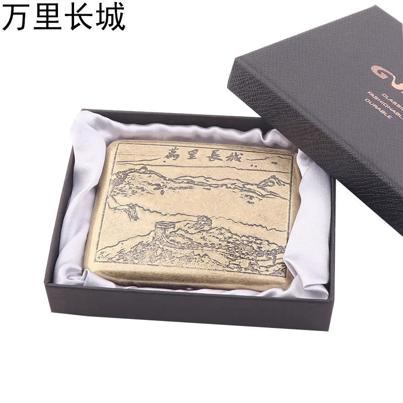 Classic Retro Cigarette Case Portable 20 Capacity Cigarettes Box Smoking Accessories Storage