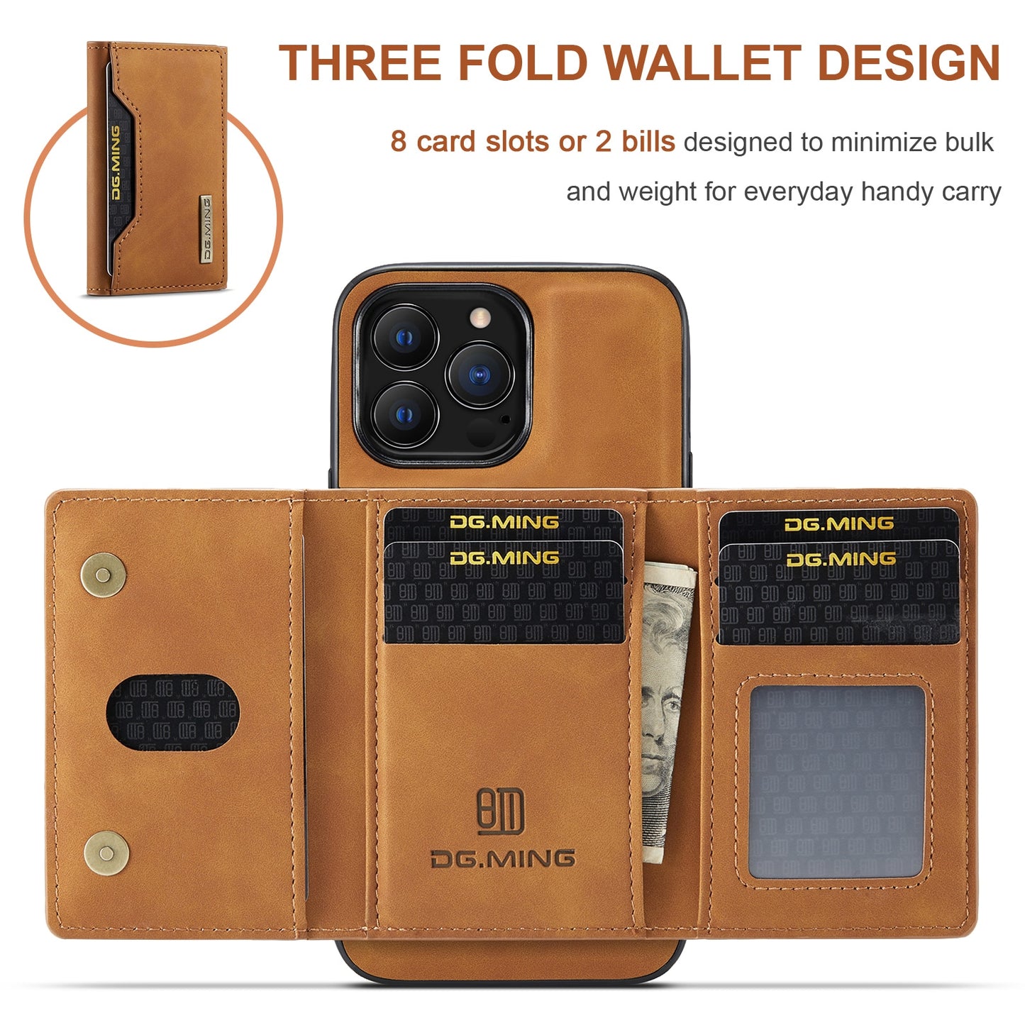 2 In 1 Detachable Magnetic Leather Case for IPhone 13 12 14 11 Pro Max Xs XR 7 8 Plus Se2020 Wallet Cover Cards Holder Pocket