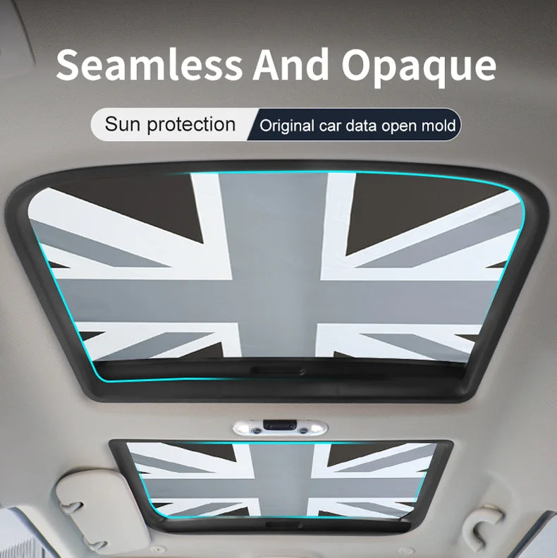 Car Sunroof Sunshade Cover For Mini Cooper F56 F60 F55 R56 R60 F65 F66 Sunscreen Protector UV Heat Isolate Foldable Accessories