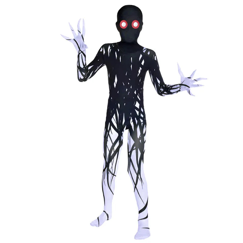 Halloween Kids Zombie Jumpsuit Costume Outfit for Children's Ghost Festival & Stage Performance Spooky Party Dress