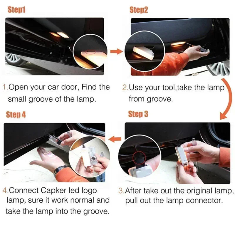 Car door projector welcome lamp automotive Led lamp for mini Cooper works f54 f55 f56 r56 r57