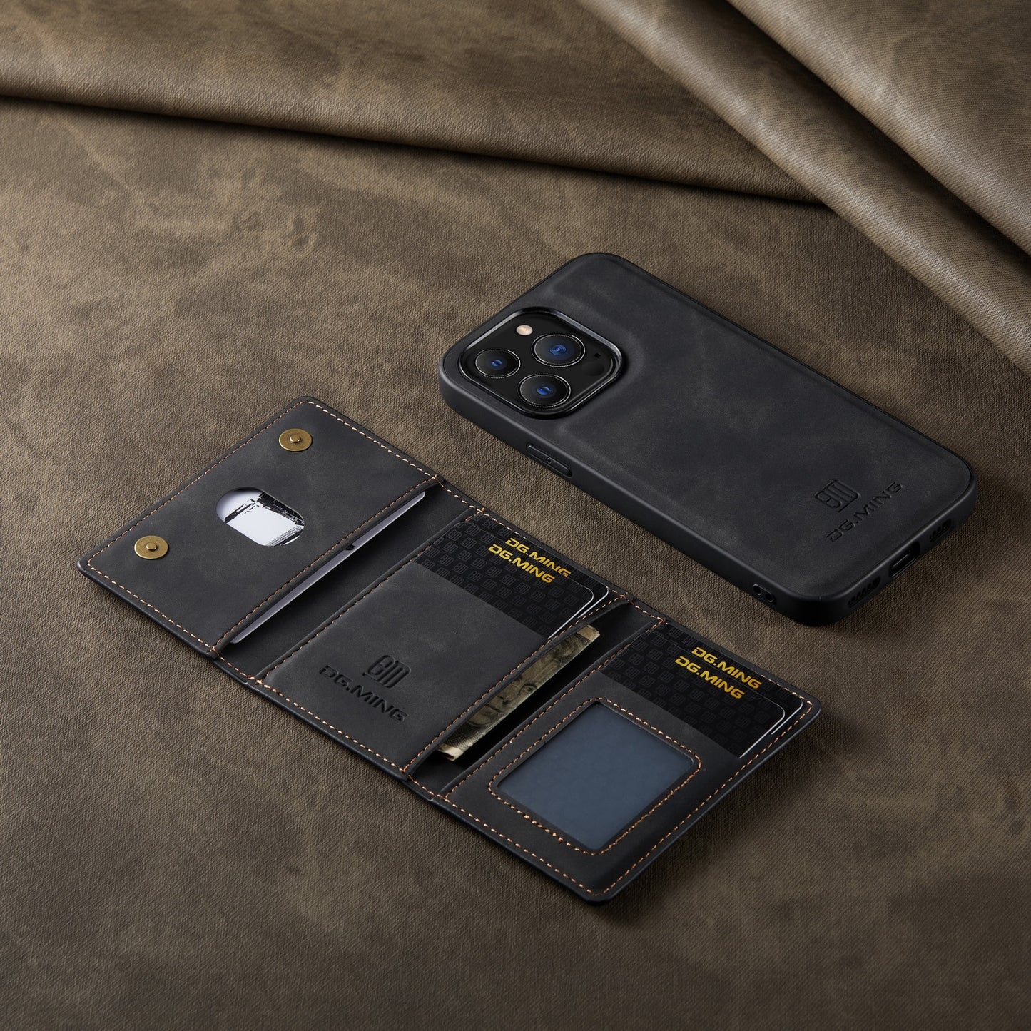 2 In 1 Detachable Magnetic Leather Case for IPhone 13 12 14 11 Pro Max Xs XR 7 8 Plus Se2020 Wallet Cover Cards Holder Pocket