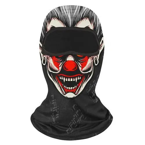Face Mask Clown Ghost Skull Mask, Breathable Windproof, UV Sun Dust Protective Full Face Cover For Summer Sprin