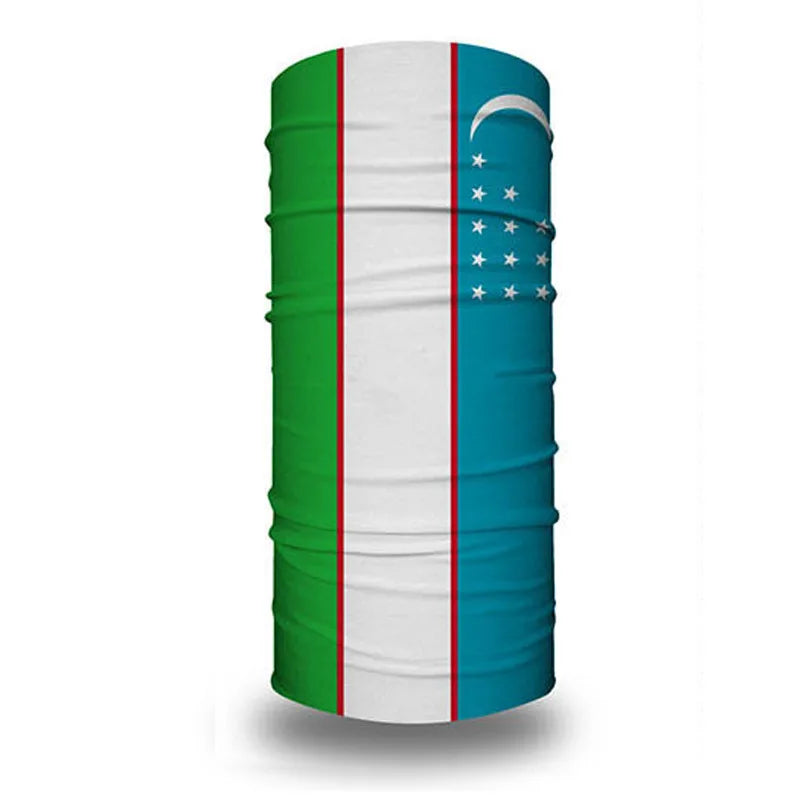 world mask Flag 20x45cm Football cup fans' seamless magic headscarf cycling windproof mask Banner Event Garlands decoration