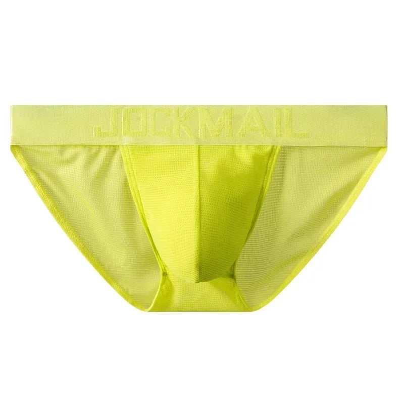 Sexy Man's Underwear Briefs Underpants Nylon Mesh Quick Dry Men's Briefs Bikini Slip Men's Tanga Briefs Nylon SPANDEX