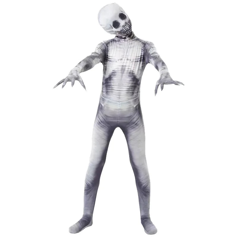 Halloween Kids Zombie Jumpsuit Costume Outfit for Children's Ghost Festival & Stage Performance Spooky Party Dress