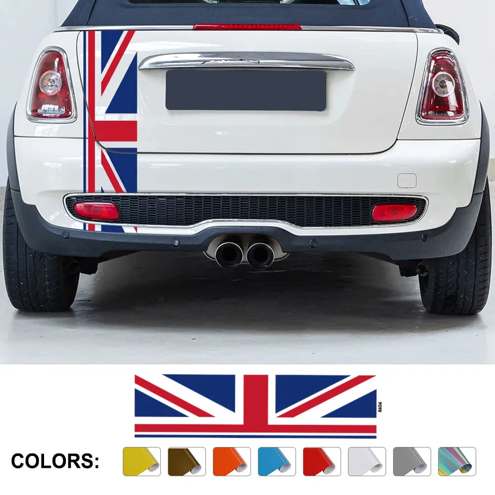 Car Back Door Stickers Auto UK Flag Decor Decal For Mini Cooper