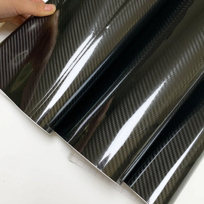 Car Stickers Carbon Fiber Vinyl Wrap Film 3D 4D 5D 6D Gloss Carbon Fiber Film Waterproof Sticker for Car Accessories