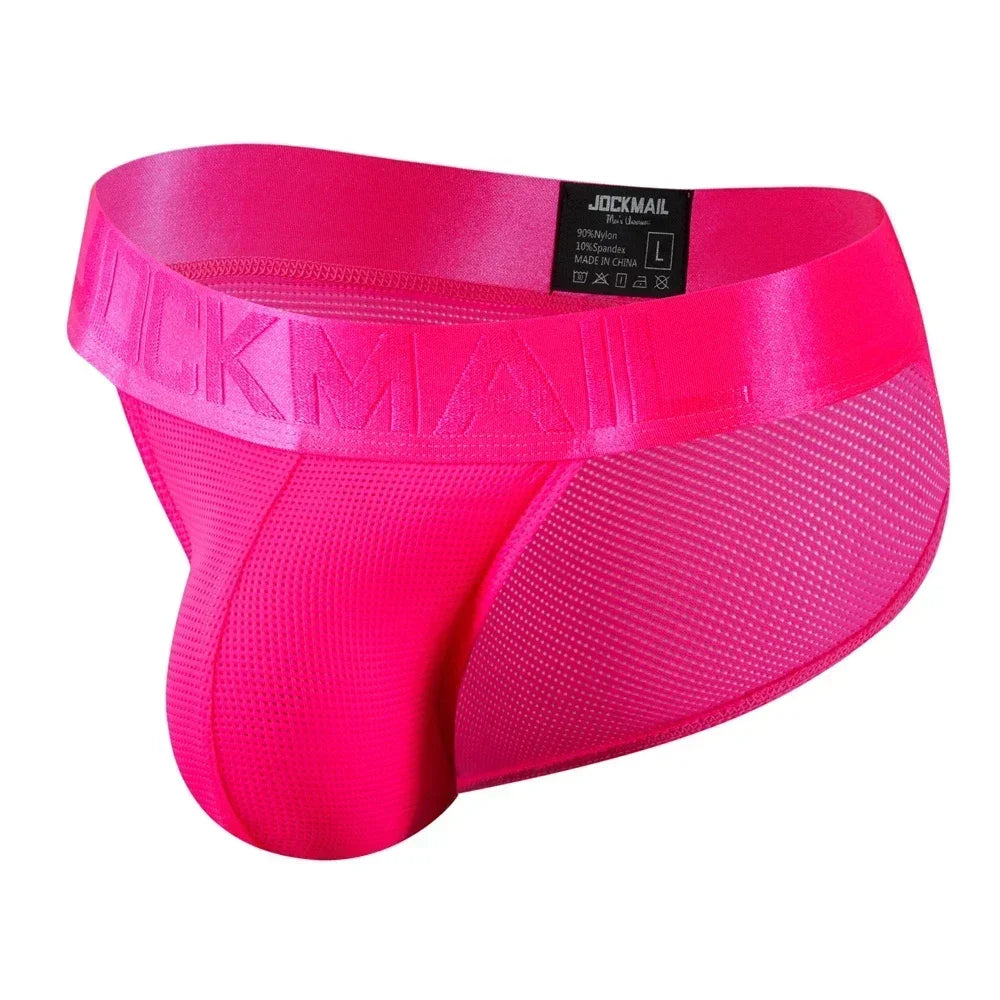 Sexy Man's Underwear Briefs Underpants Nylon Mesh Quick Dry Men's Briefs Bikini Slip Men's Tanga Briefs Nylon SPANDEX