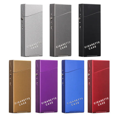 Aluminum Alloy Thin Cigarette Box Moisture Proof and Pressure Proof Creative Cigarette Case