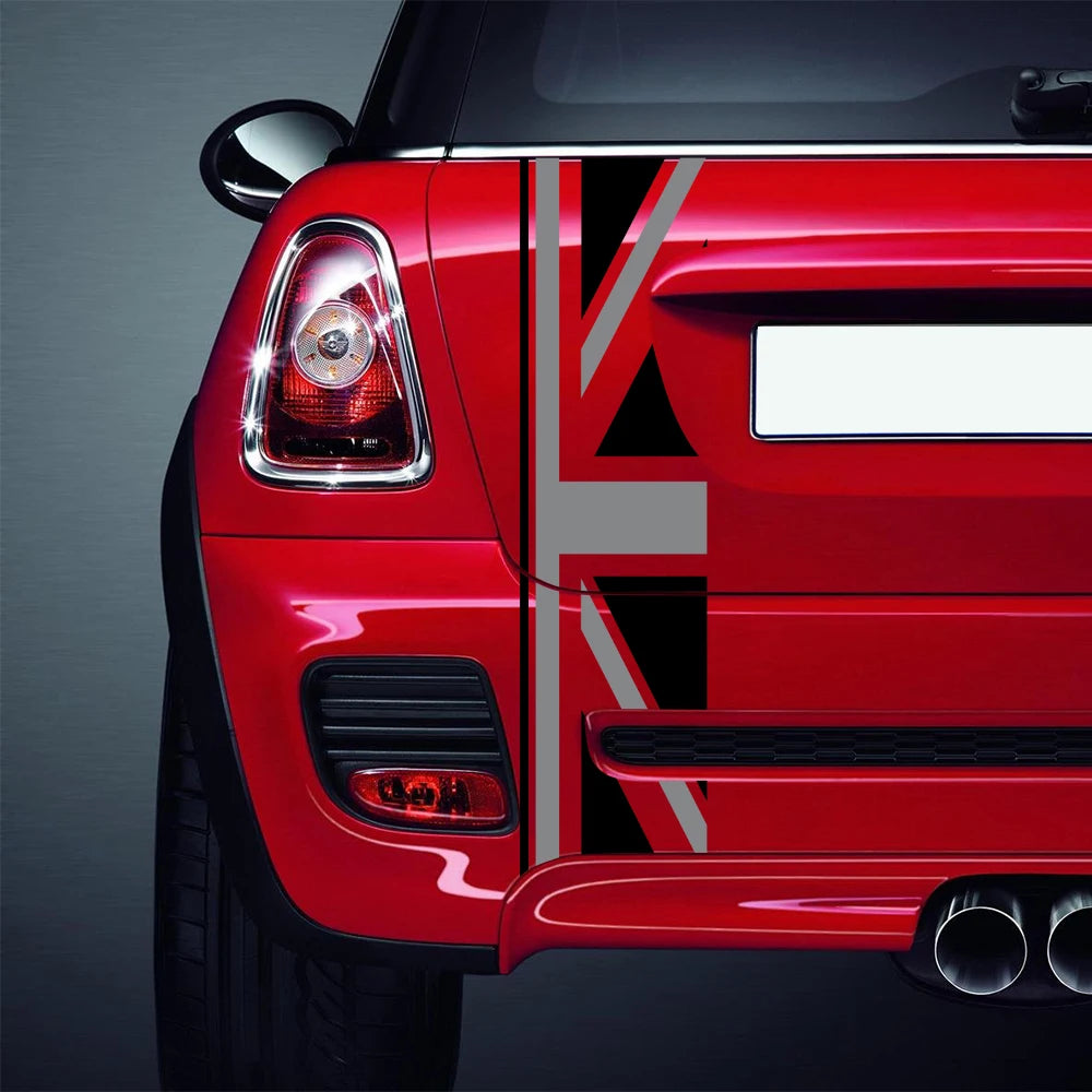 Car Rear Trunk Decor Decal Stickers Union Jack For Mini Cooper One JCW S Clubman F60 R60 R55 Countryman Car Styling Accessories