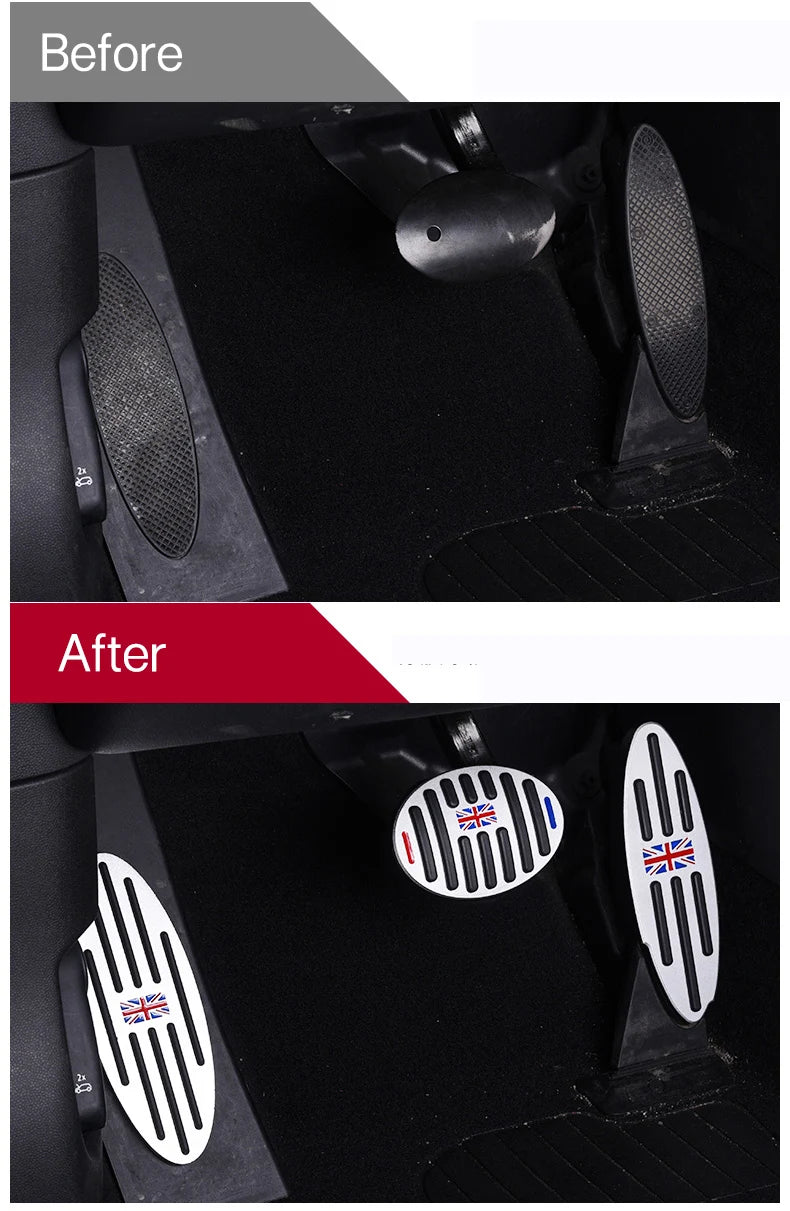 Pedal Covers Foot Pedals Pads Brake Accelerator Pedal Covers Accessories for Mini Cooper F54 F55 F56 F57 F60 Clubman Countryman