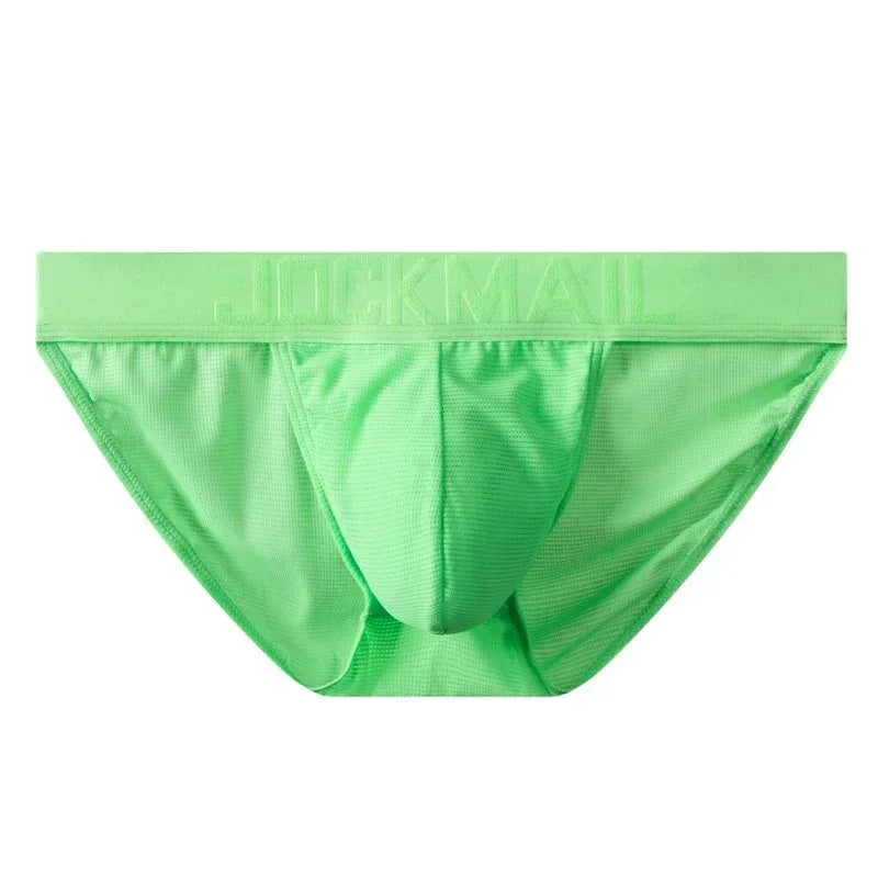 Sexy Man's Underwear Briefs Underpants Nylon Mesh Quick Dry Men's Briefs Bikini Slip Men's Tanga Briefs Nylon SPANDEX