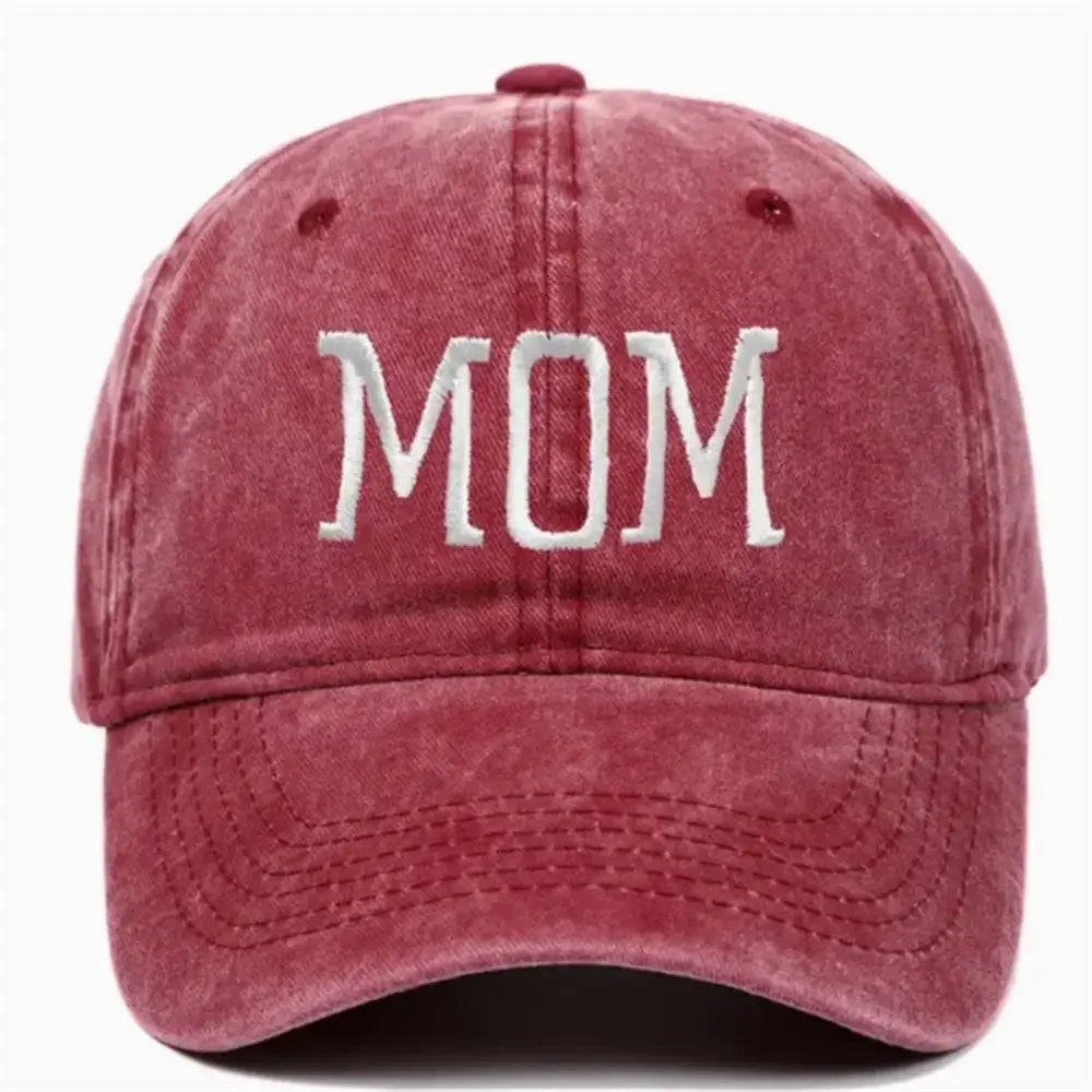 DAD MOM Embroidery Baseball Caps Vintage Adjustable Distressed Faded Cap Hiphop Baseball Hats