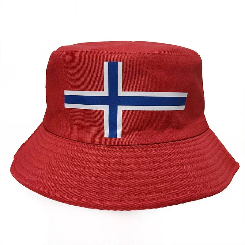 Countries National Flag Bucket Hat Men Women Football Fan Party Football Cup Reversible Sun Hat Soccer Fans
