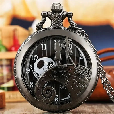 Quarzt Pocket Watch with Chain Necklace Vintage Quartz Pendant Watches Clock Chain Mens Women