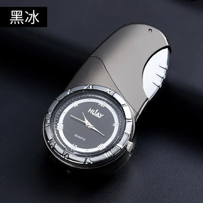 Gold Watch Windproof Jet Butane Lighter Torch Turbo Gas Inflatable Lighter Cigar Cigarette Accessories Men's Gift