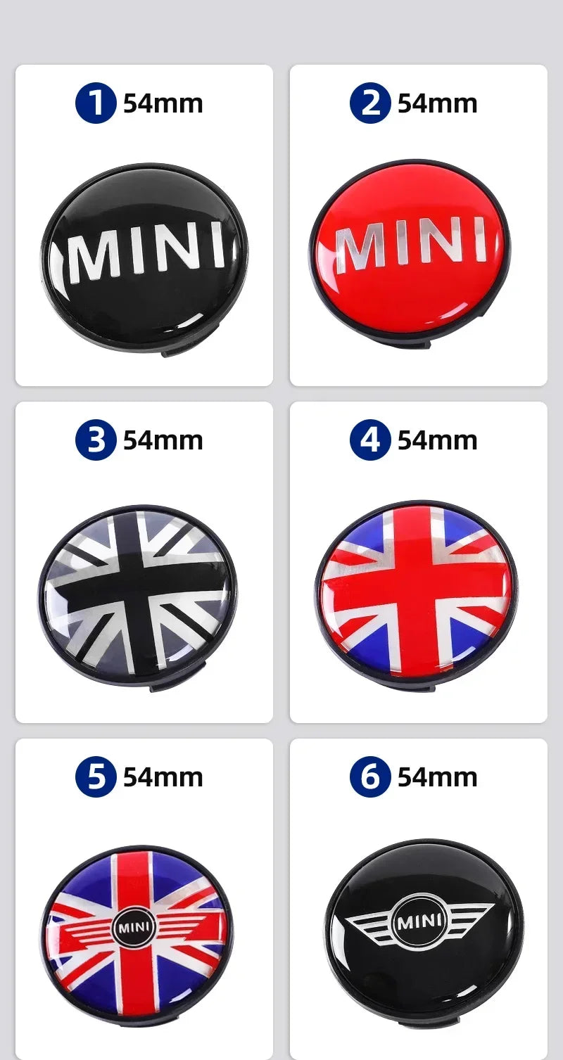 Car emblem Wheel hub Center Cap Badge covers For Mini Cooper S 2011 2012 2013 R56 R50 R53 F56 F55 R60 Accessories