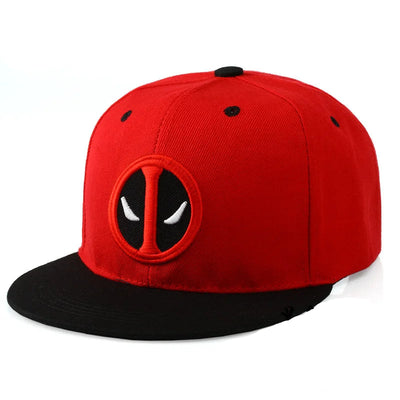 Anime Cartoon Figure Deadpool Embroidery Hip Hop Fashion Snapback Hat Cotton Casual Flat Baseball Cap