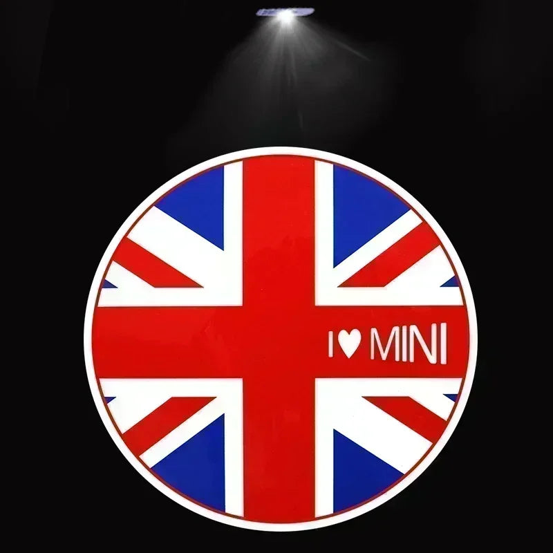 Car Door Welcome Lamps HD LED Laser Projectaor Lights 2PC For MINI Cooper One S JCW R56 R55 R53 F55 F56 R57 R60