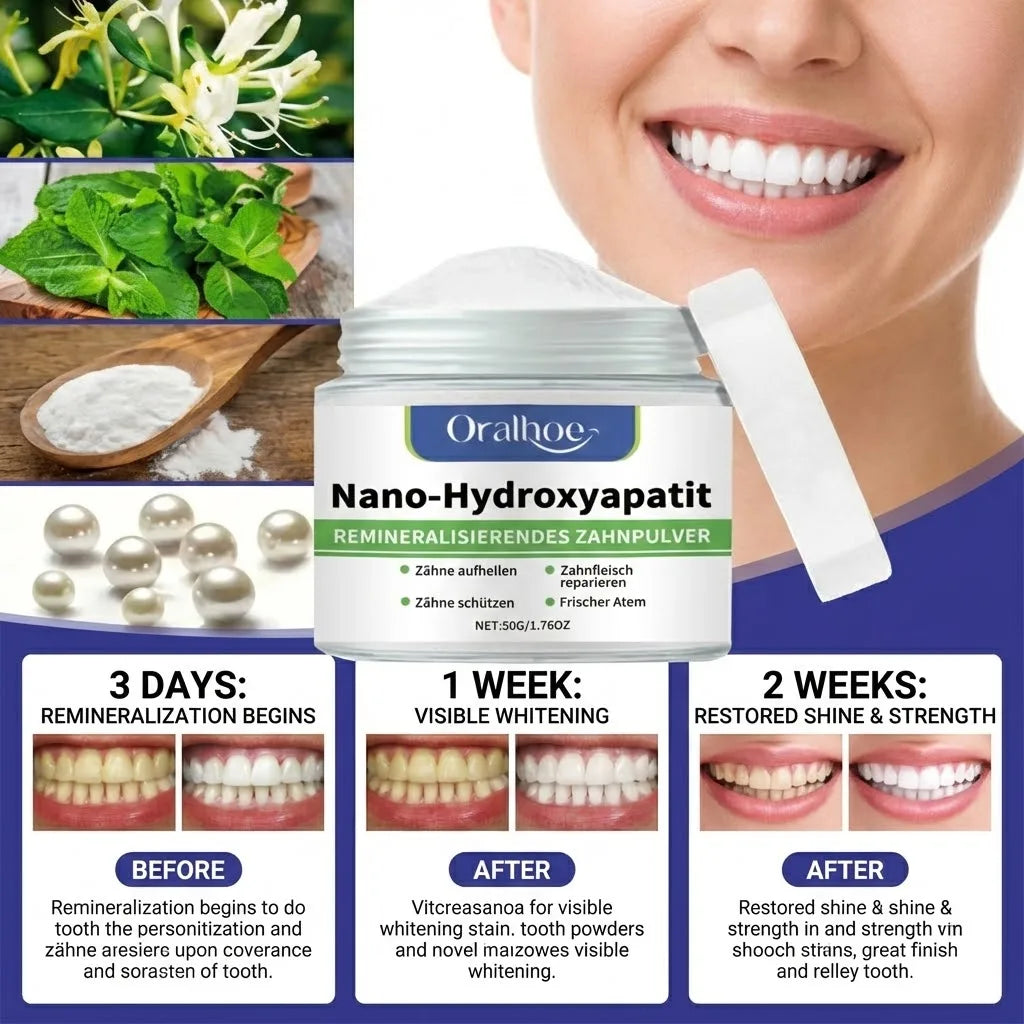 Whitening Tooth Powder: Enamel Repair, Deep Cleaning & Long-Lasting Fresh Breath