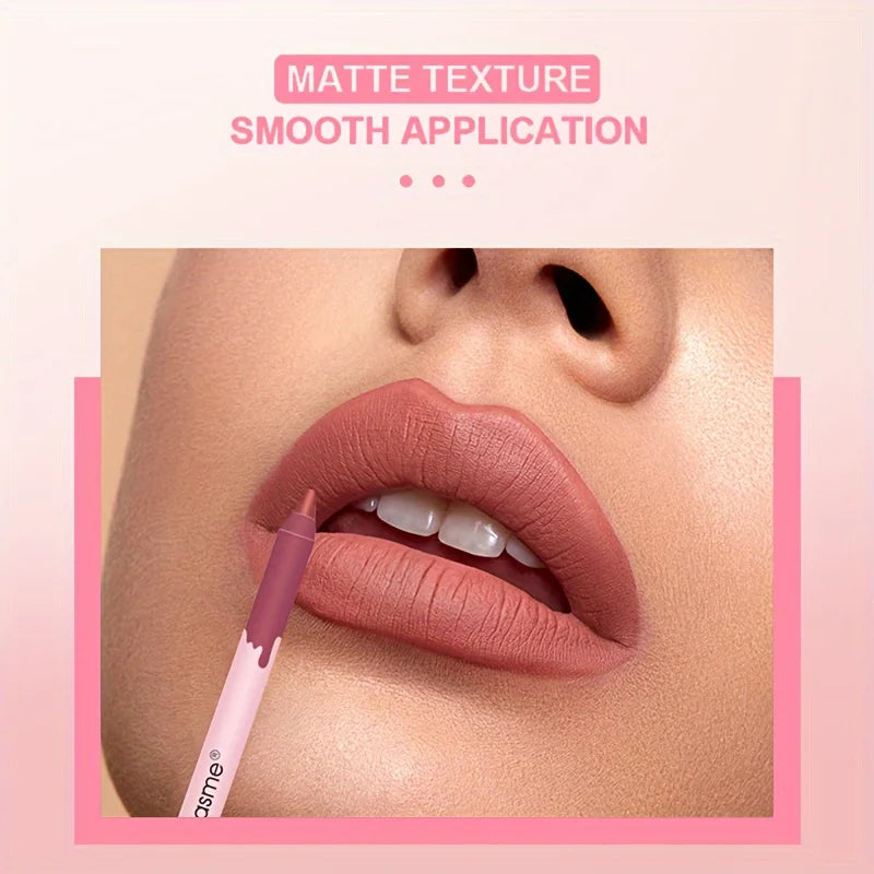 Lip Liner Pencil Set Waterproof Long Lasting Nude Red Lip Contour Pencil Sexy Rose Pink Lipstick Tint Makeup