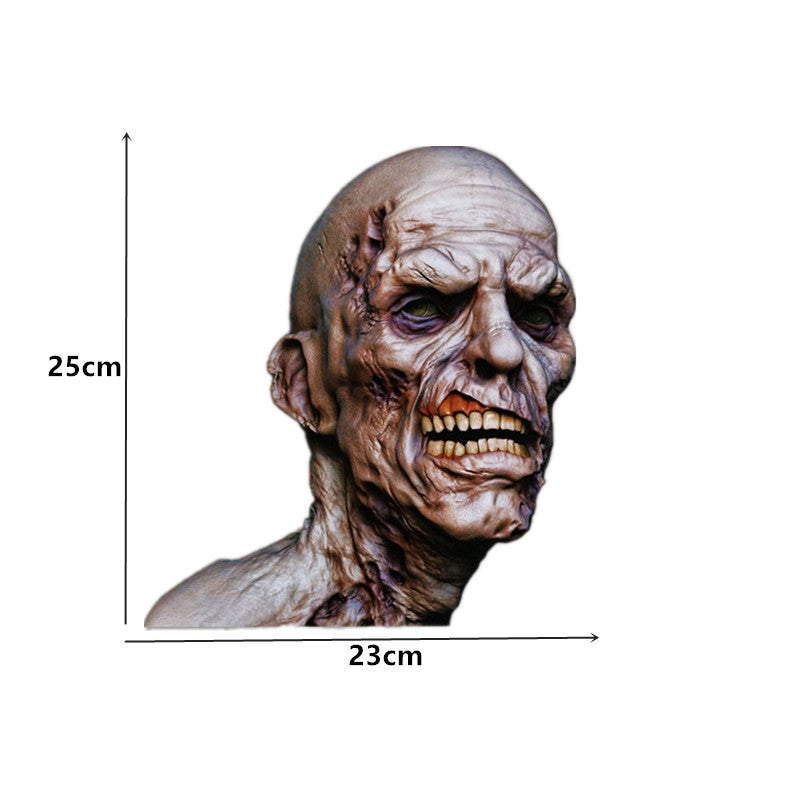Jpct funny 3D zombie decal for RV, Halloween, laptop waterproof sunscreen vinyl customizable sticker, 30cmx27.6cm