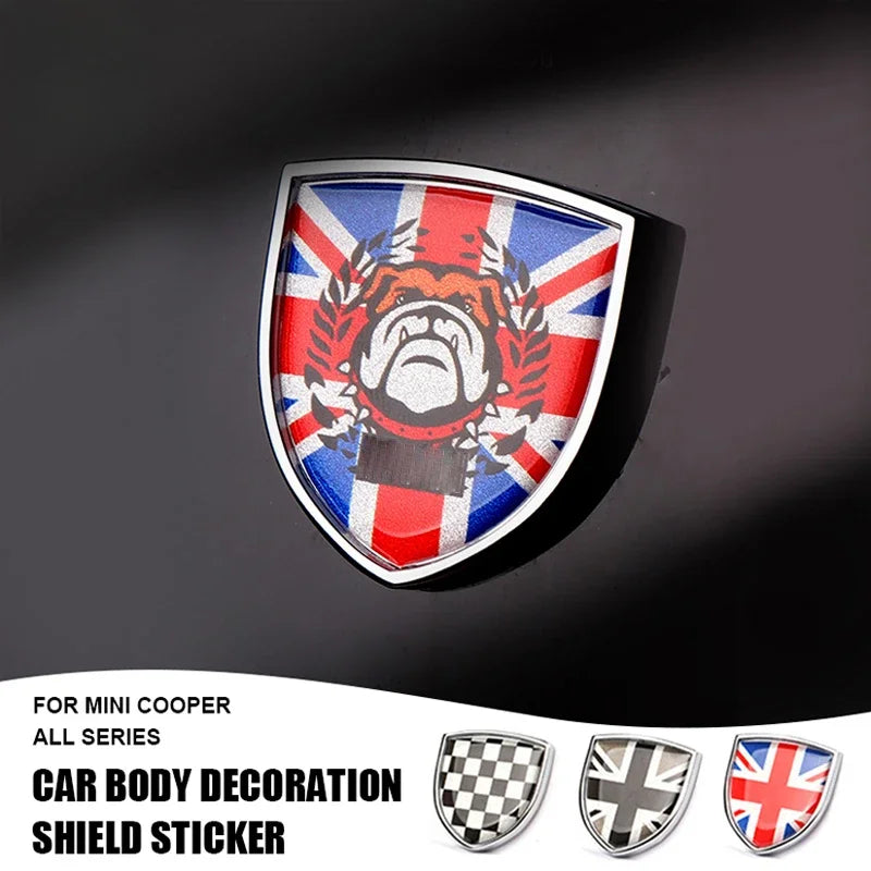 3D Adhesive Drop Process Metal Body Stickers For Mini Cooper R56 F55 Countryman Car Decals Cover Body Badge Stickers Emblem