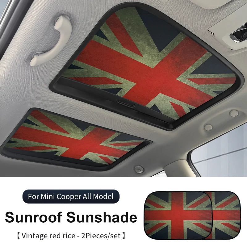 Car Sunroof Sunshade Cover For Mini Cooper F56 F60 F55 R56 R60 F65 F66 Sunscreen Protector UV Heat Isolate Foldable Accessories
