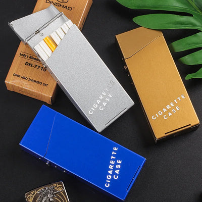 Aluminum Alloy Thin Cigarette Box Moisture Proof and Pressure Proof Creative Cigarette Case