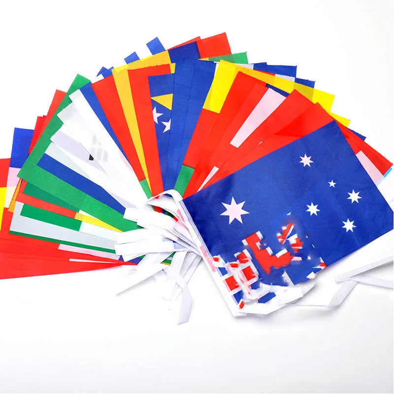 FLAG 100/200 Countries National Flag14x21cm 20x30cm String Flag Countries Around The World Nations Flag For Party decor