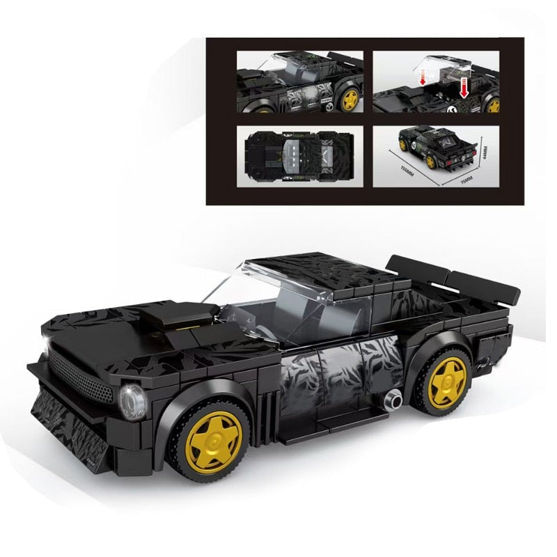Supercar Racing Technique Moc Building Blocks Brick Vehicle Educational Toys
