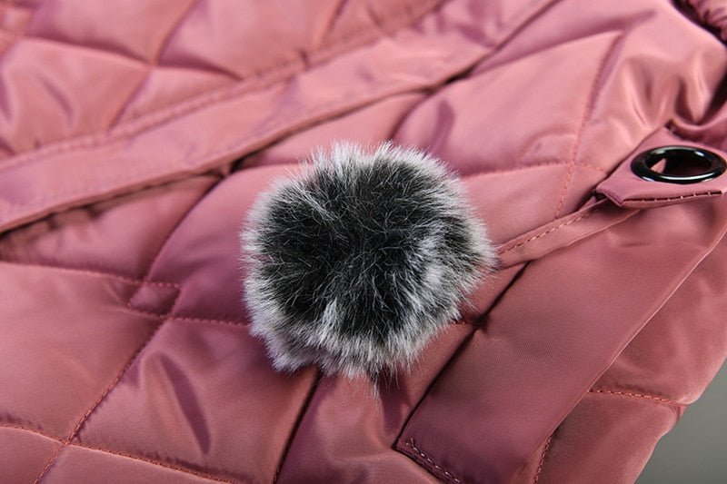 Hooded Jacket Winter Warm Thick Long Coats Girls Jackets 4 5 6 7 Years Children Clothes Thick Outerwear