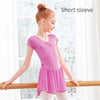 Ballet Dress Gymnastics Leotards for Girls Kids Short Sleeve Ballet Dancewear Chiffon Skirts Kids