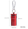 Mini Portable Ashtray with Lid Aluminum Storage Tube Windproof Cigarettes Ashtray with Keychain Ash Holder Outdoor