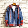 Denim Jacket Streetwear Hip Hop Men Hooded Jean Jackets Male Casual Loose Outerwear New Spring Fashion Slim Fit Coat