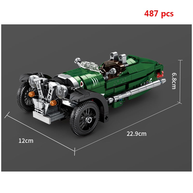 Supercar Sets Old Models Building Blocks Brick Toys Classic Car Racing Speed Champions Racer Technique MOC