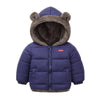 Children Coat Autumn Winter Thicken Jacket Boys Girls Solid Color Hooded Jacket Kids Parka Outerwear 2-6Yrs