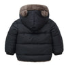 Children Coat Autumn Winter Thicken Jacket Boys Girls Solid Color Hooded Jacket Kids Parka Outerwear 2-6Yrs