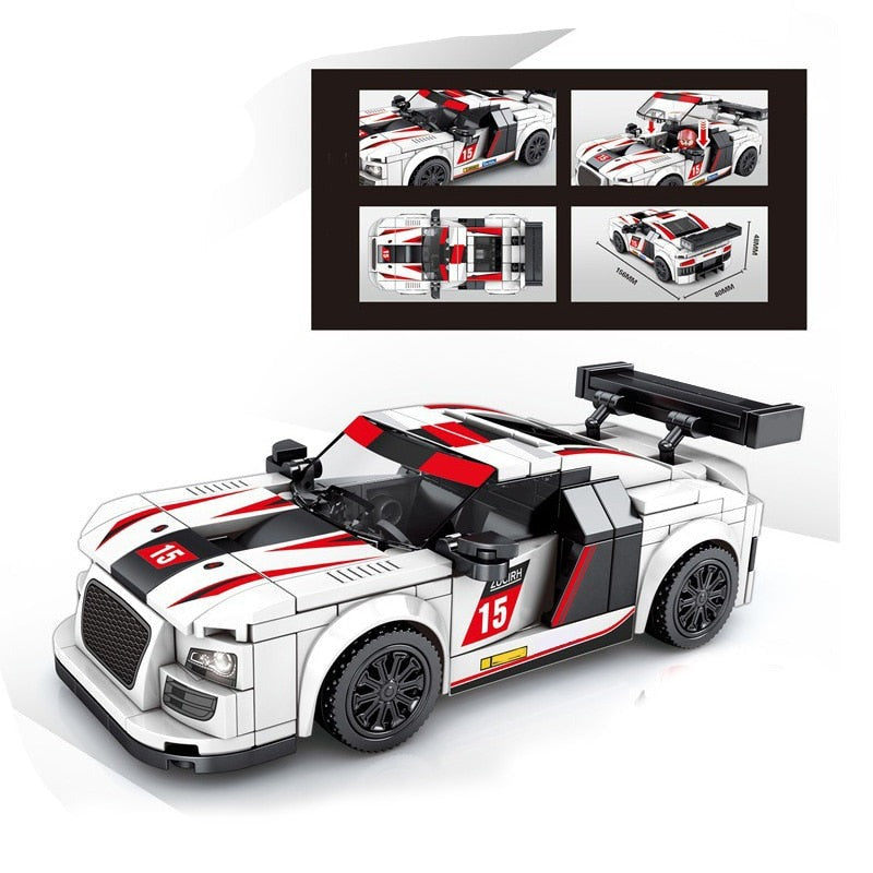 Supercar Racing Technique Moc Building Blocks Brick Vehicle Educational Toys