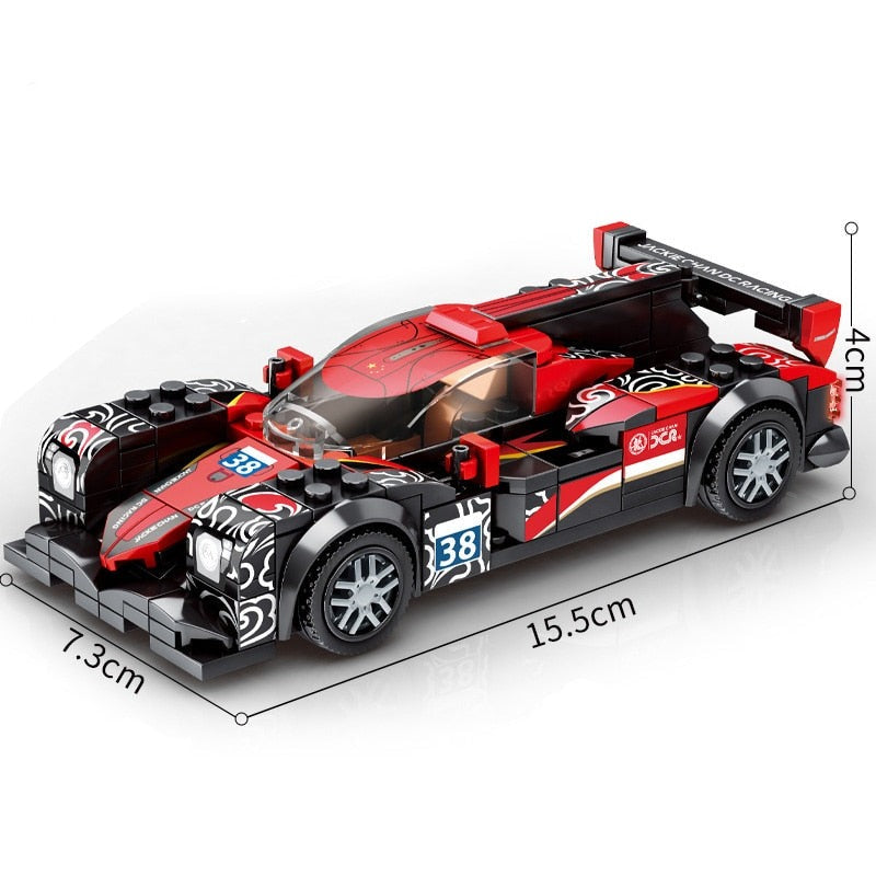 Supercar Racing Technique Moc Building Blocks Brick Vehicle Educational Toys