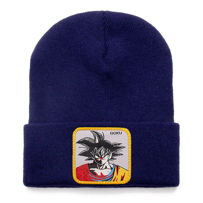 Anime Cartoon Beanie High Quality Cotton Beanies for Men Women Warm Knitted Winter Hat Fashion Solid Unisex Cap