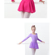 Ballet Dress Gymnastics Leotards for Girls Kids Short Sleeve Ballet Dancewear Chiffon Skirts Kids