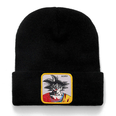 Anime Cartoon Beanie High Quality Cotton Beanies for Men Women Warm Knitted Winter Hat Fashion Solid Unisex Cap