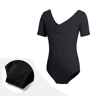 Gymnastics Leotard Ballet Leotards Clothes Dance Wear Bodysuits Black Dance Leotards Cotton Bodysuit for Dancing