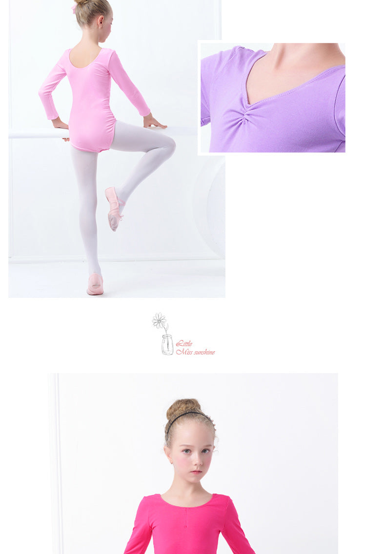 Gymnastics Leotard Ballet Leotards Clothes Dance Wear Bodysuits Black Dance Leotards Cotton Bodysuit for Dancing