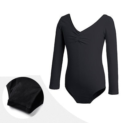 Gymnastics Leotard Ballet Leotards Clothes Dance Wear Bodysuits Black Dance Leotards Cotton Bodysuit for Dancing
